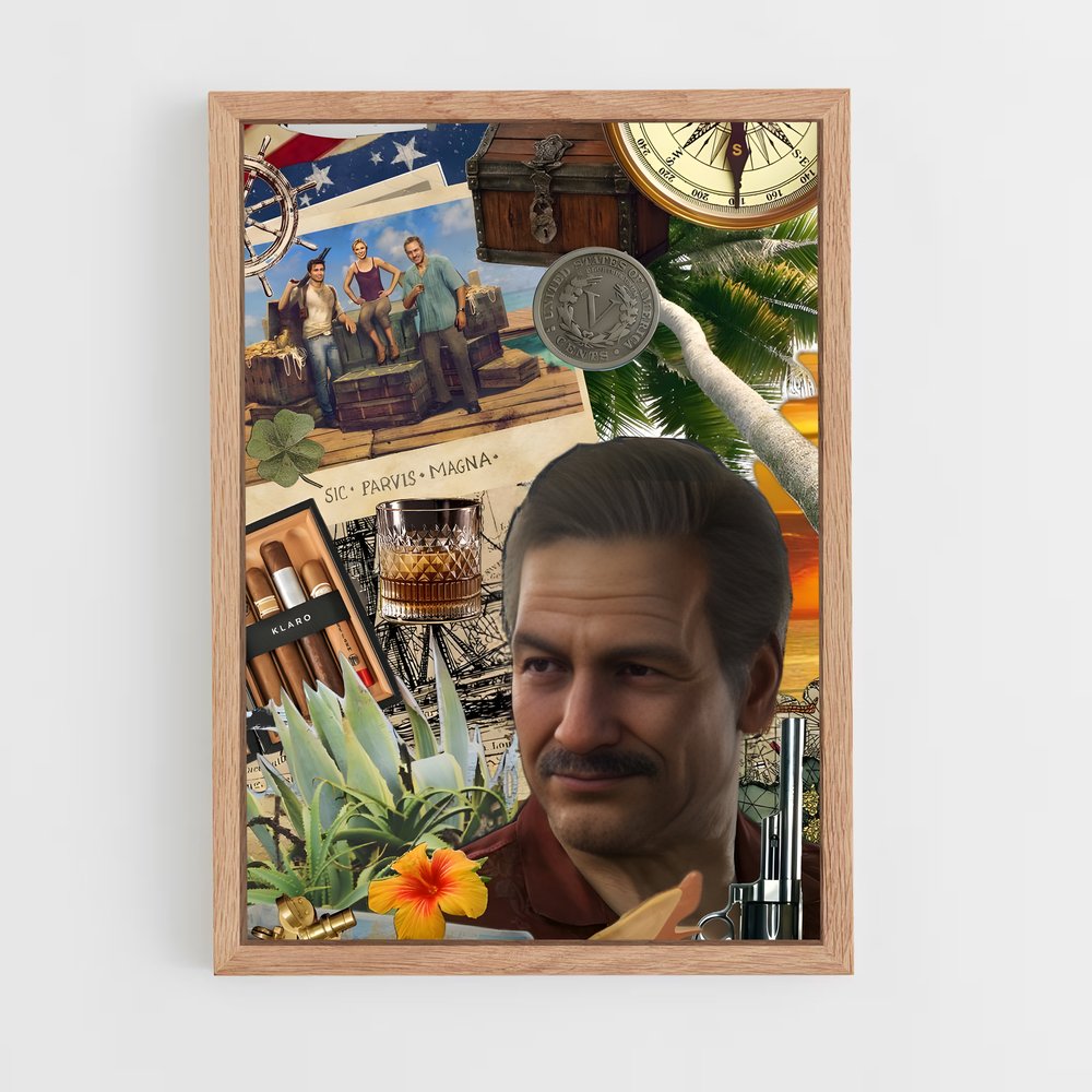 Poster Le Cartographe Arme – affiche Uncharted (vue 4)